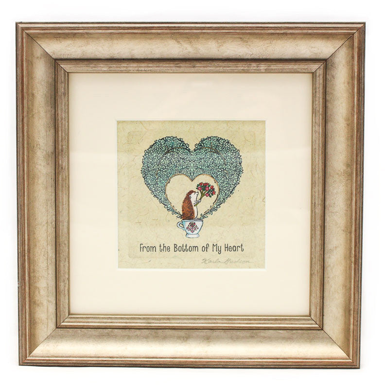 From the Bottom of my Heart Watercolor by Karla Gudeon