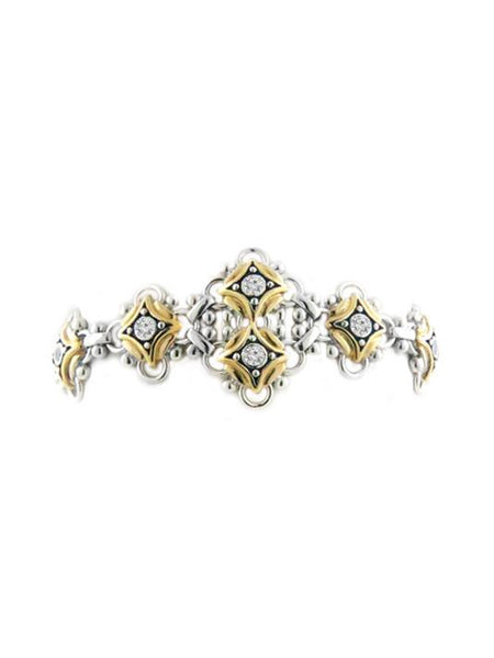 O-Link Collection Station Bracelet with CZ by John Medeiros