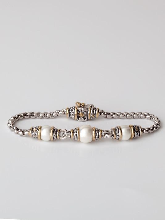 Ocean Images Collection Seashell Pearl Bracelet by John Medeiros