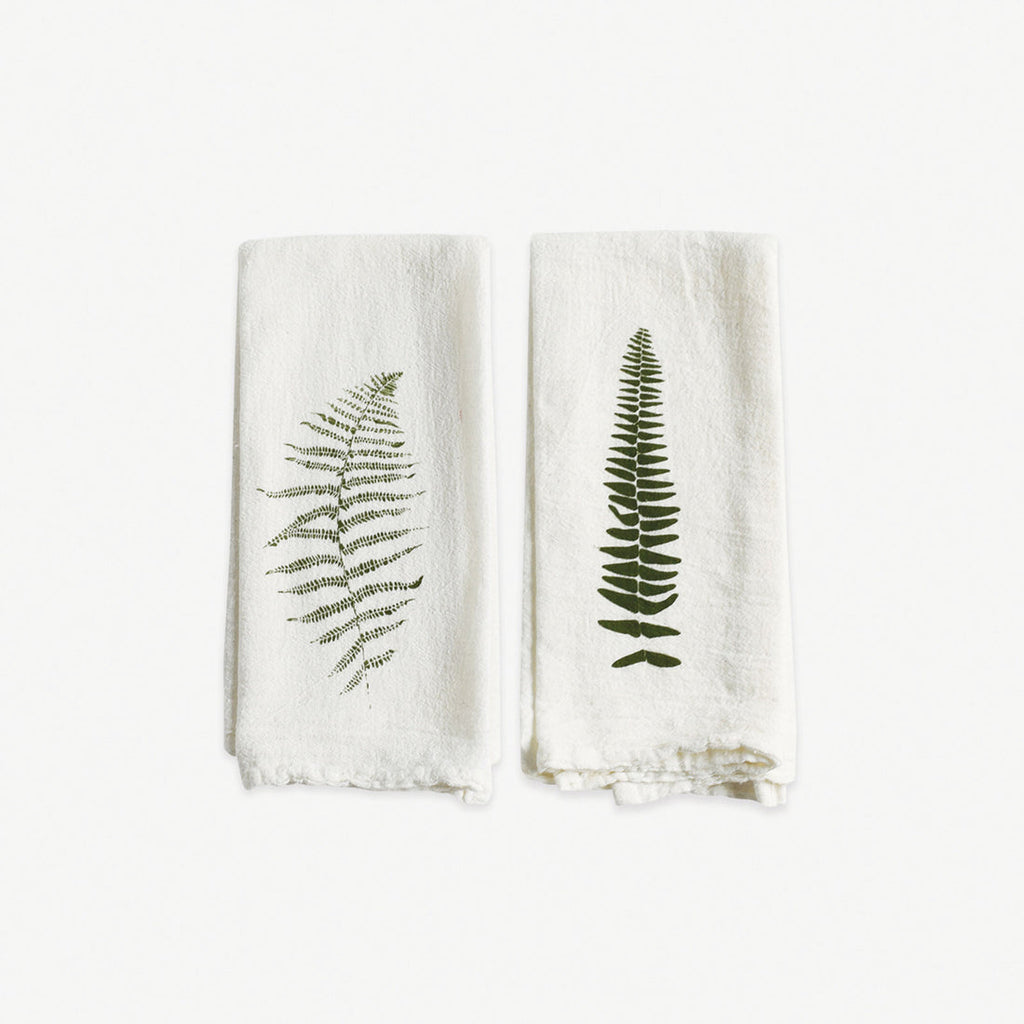 Wood Fern + Resurrection Fern Napkins / Set of 4