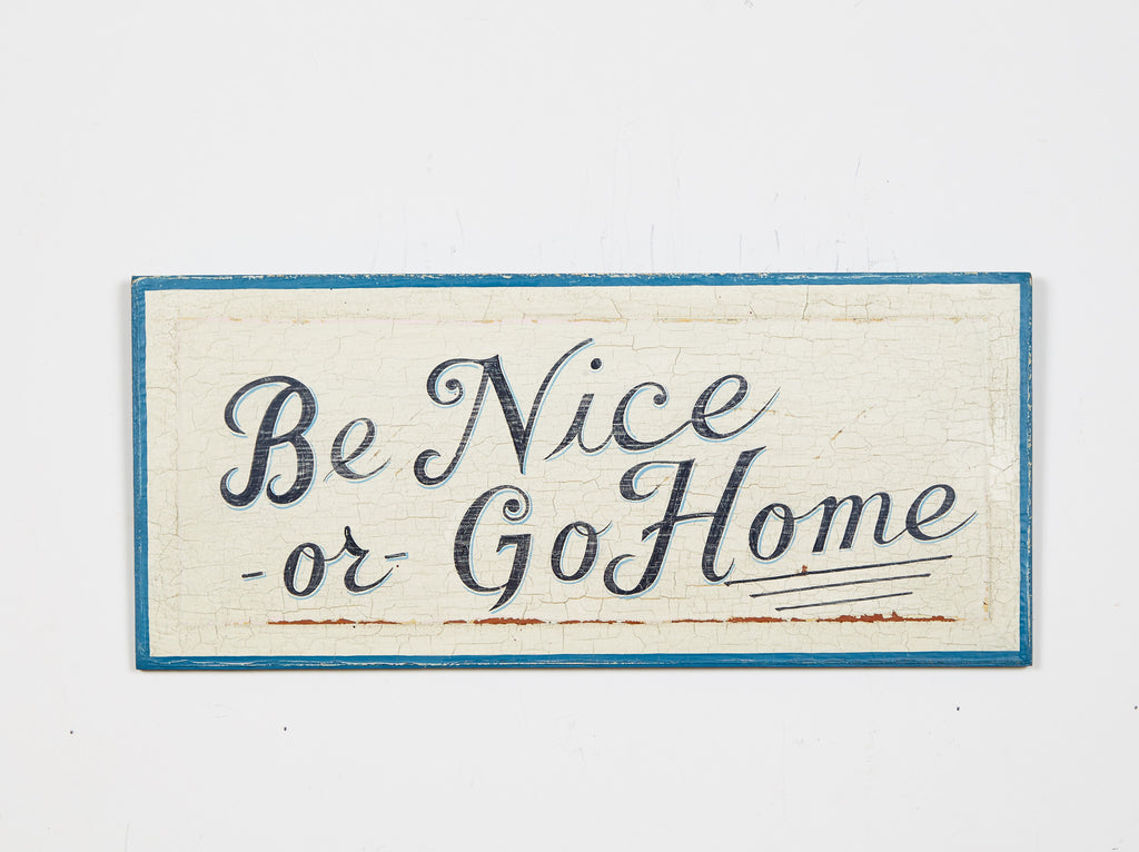 Be Nice Or Go Home Americana Art