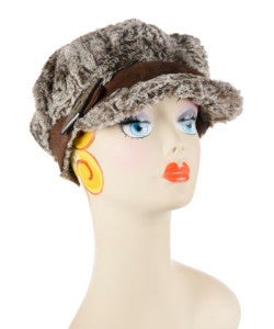 Praline Swirl Luxury Faux Fur Valerie Hat with Button-Horn\