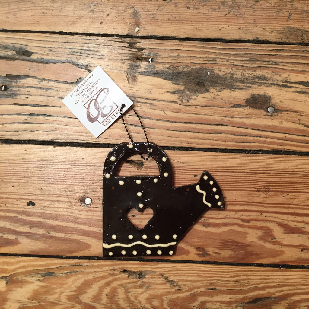 Black Watering Can Ornament