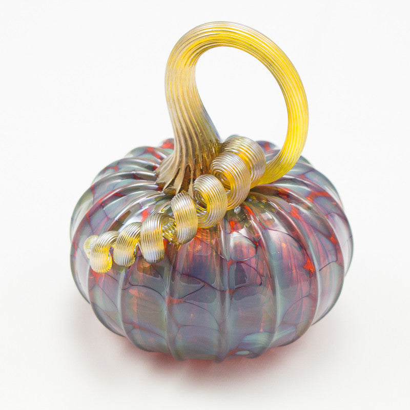 Handblown Glass Pumpkin in Tortoise
