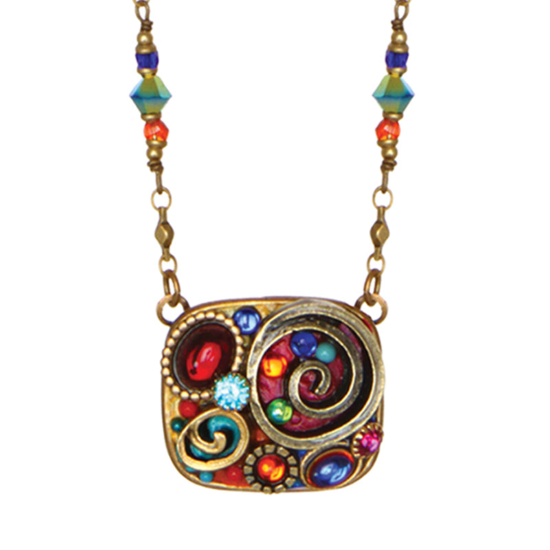Confetti Square Beaded Necklace