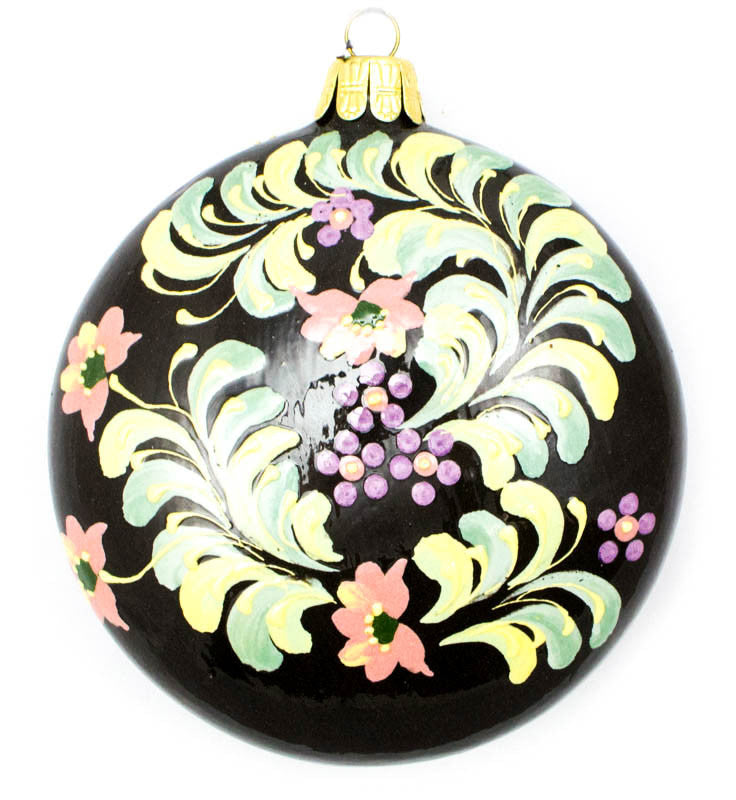 Fire Bird Large Round Ceramic Ornament