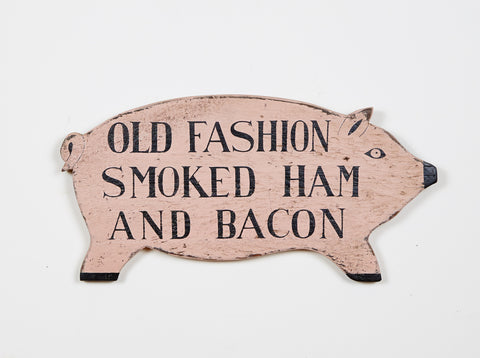 Pig, Old Fashioned Smoked Ham Americana Art