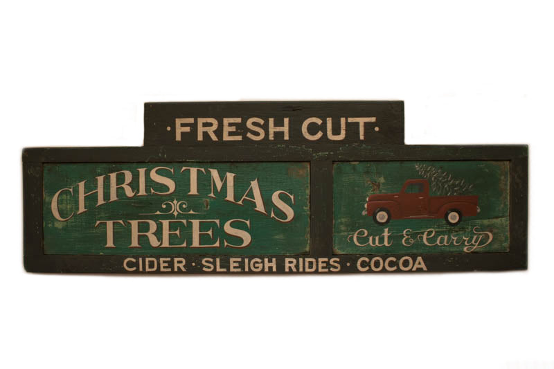 Fresh Cut Christmas Trees (B) Americana Art