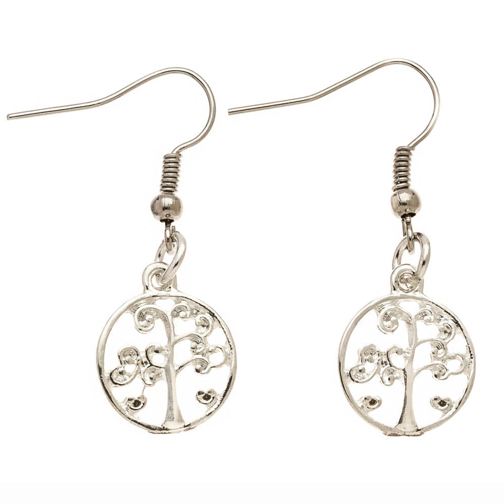 Round Tree Earrings