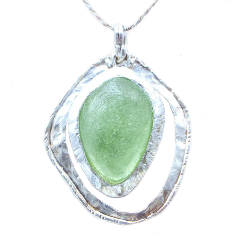Mystic Cove Washed Roman Glass Necklace