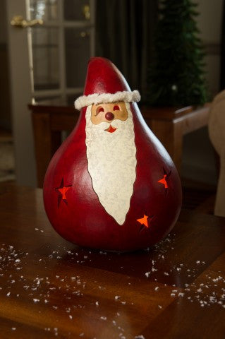 Santa with Stars Gourd