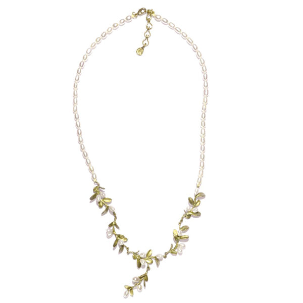 Boxwood Beaded Necklace by Michael Michaud