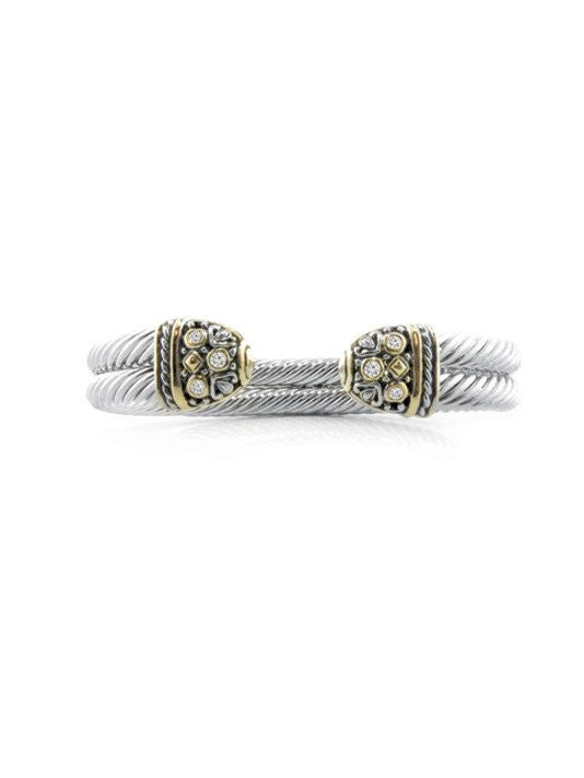 O-Link Collection Double Wire Filigree Bracelet by John Medeiros