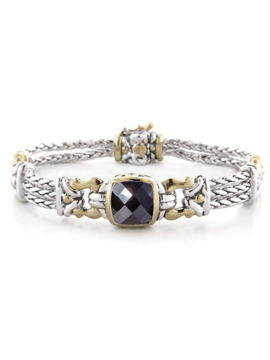 Anvil Square Triple Strand Bracelet by John Medeiros