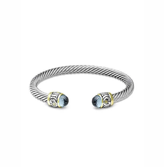 Nouveau Large Wire Cuff Bracelet by John Medeiros