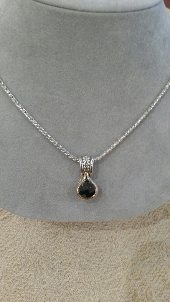 Black Small Vista Slider with Chain by John Medeiros