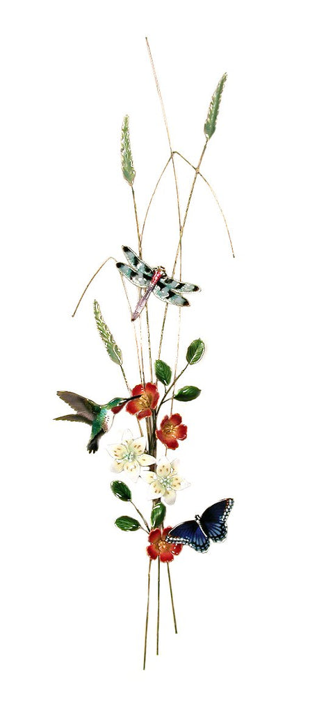 Hummingbird, Dragonfly, Butterfly Bough Wall Art by Bovano