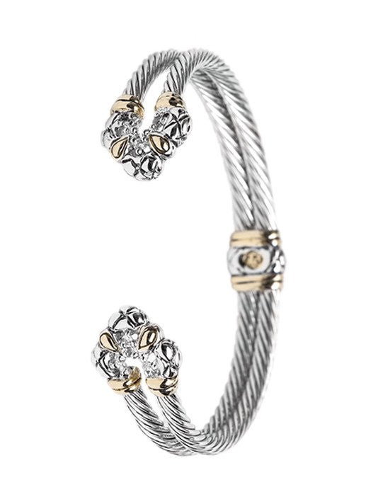Lattice Collection, Palermo Edition, Double Wire Cuff Bracelet by John Medeiros