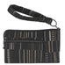 Maruca Beetle Wristlet in Bark Cloth Black