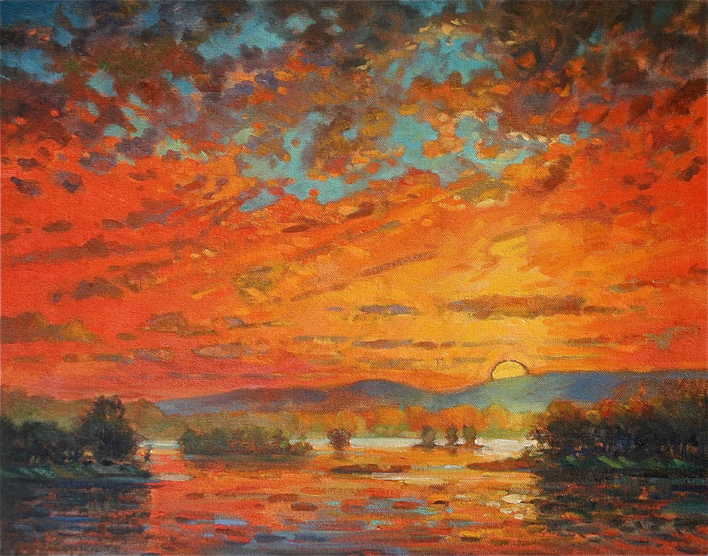 Susquehanna Sunset Red by Jonathan Frazier