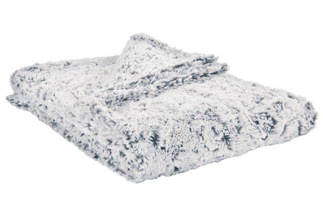 Silver Stratus Luxury Faux Fur Throw