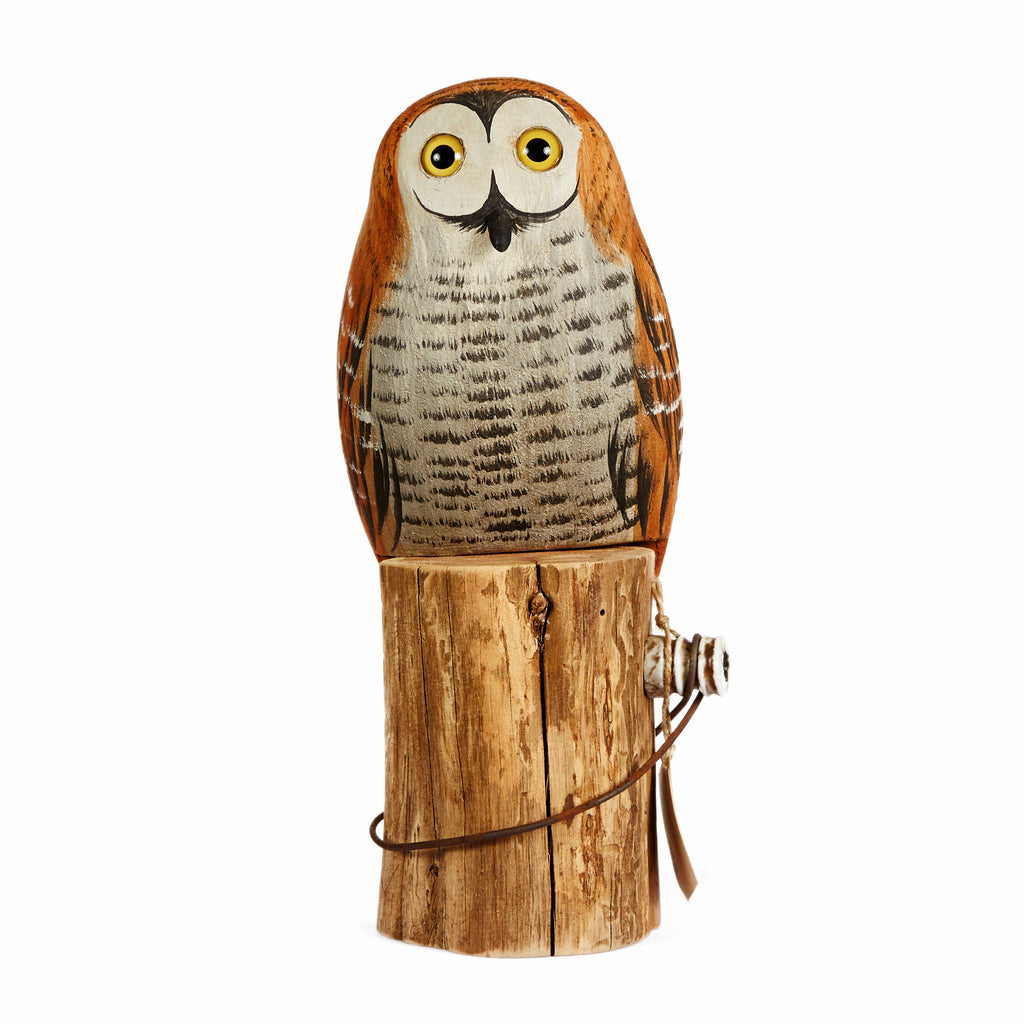 Hand Carved Medium Owls