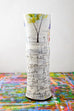 Home Poem Tall Vase Hand Painted Ceramic