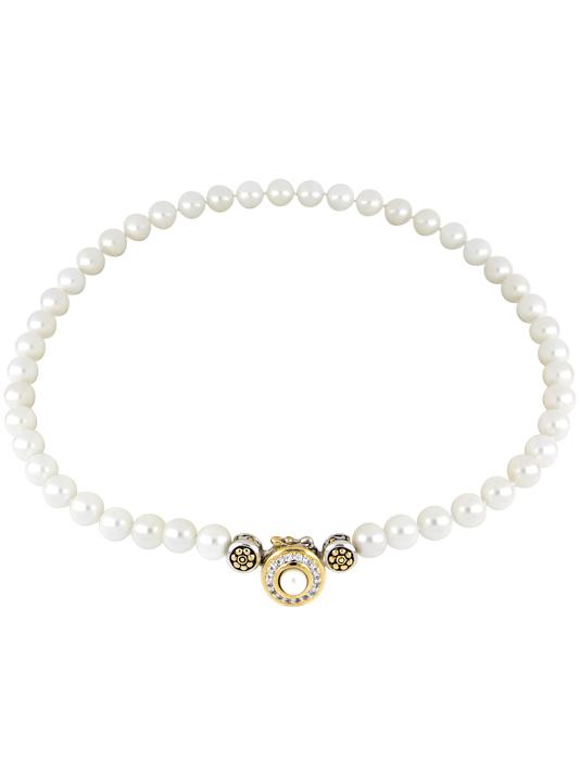 Pérola Pavé & White Seashell Pearl Strand Necklace by John Medeiros