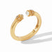 Monaco Demi Cuff Gold Iridescent Clear Crystal by Julie Vos