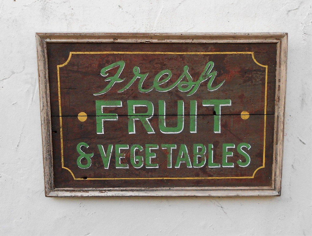 Fresh Fruit & Vegetables Americana Art