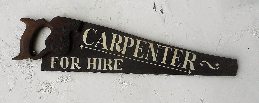 Carpenter for Hire Americana Art - 6x30