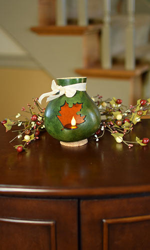 Leaf Silhouette Gourd Green Small