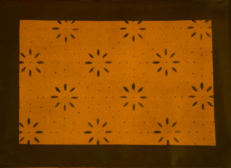 Garrison House Floorcloth with Border in Antique