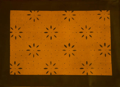 Garrison House Floorcloth with Border in Antique