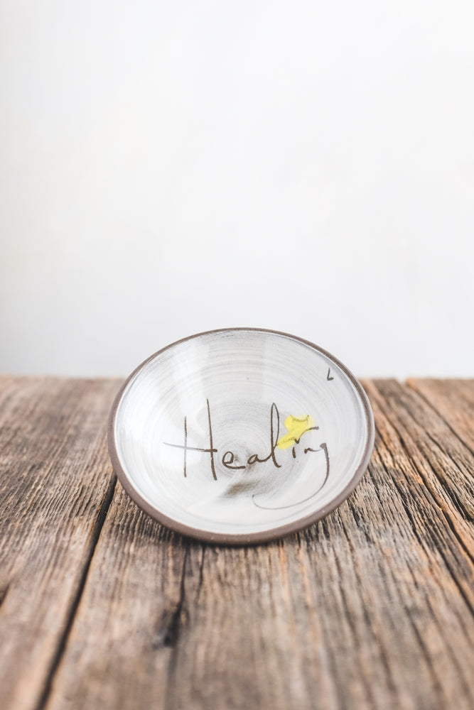 Healing Mini Bowl Hand Painted Ceramic