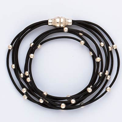 Spunky Leather Wrap Bracelet