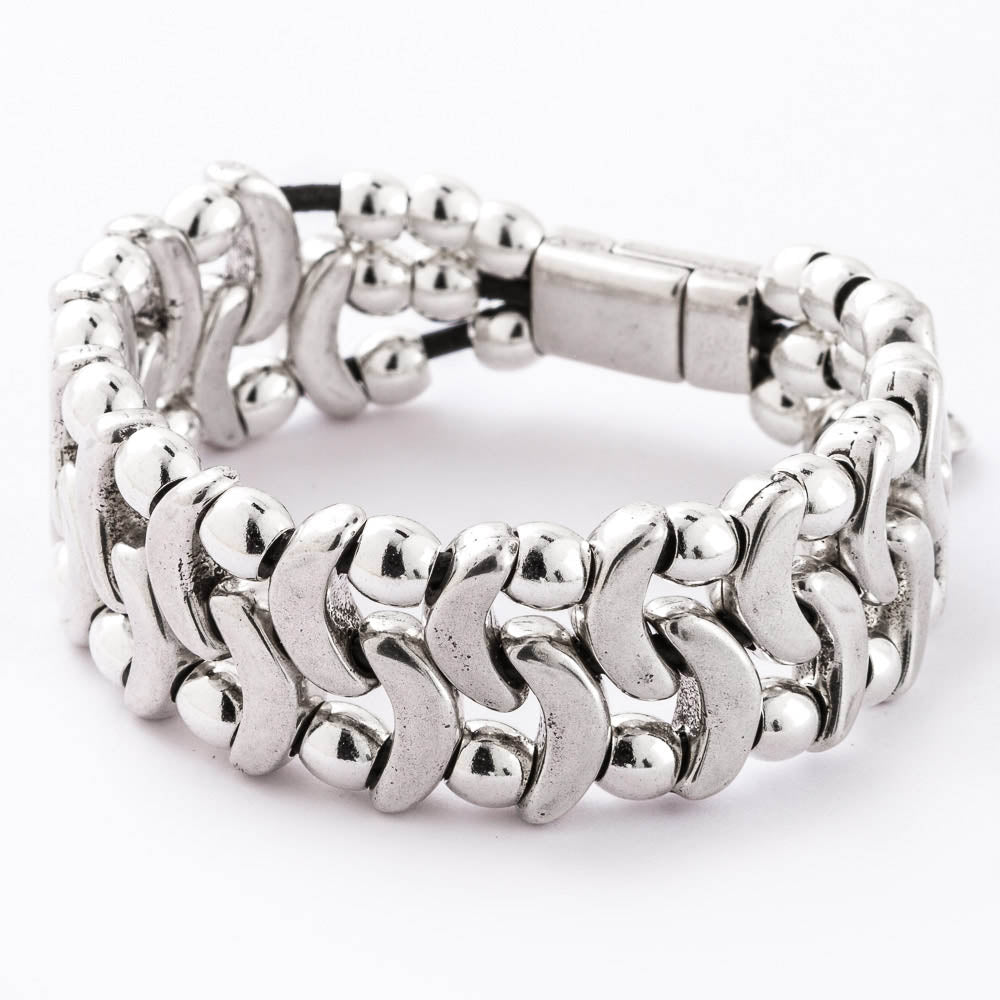 Discs Leather Bracelet