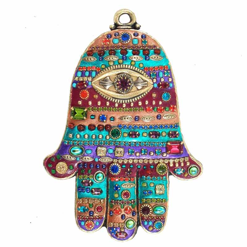 Multi Bright Hamsa by Michal Golan
