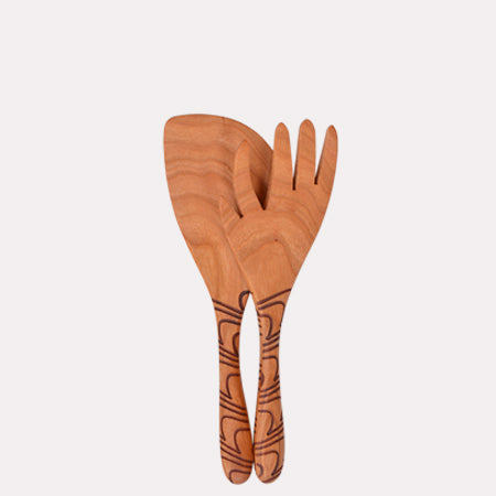 Scribble Forked Salad Set 9''