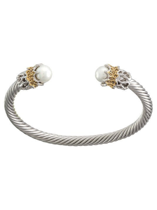 Aqua Viva Thin Wire Cuff by John Medeiros