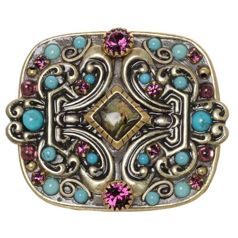 Turkish Bazaar Rectangle Pin by Michal Golan