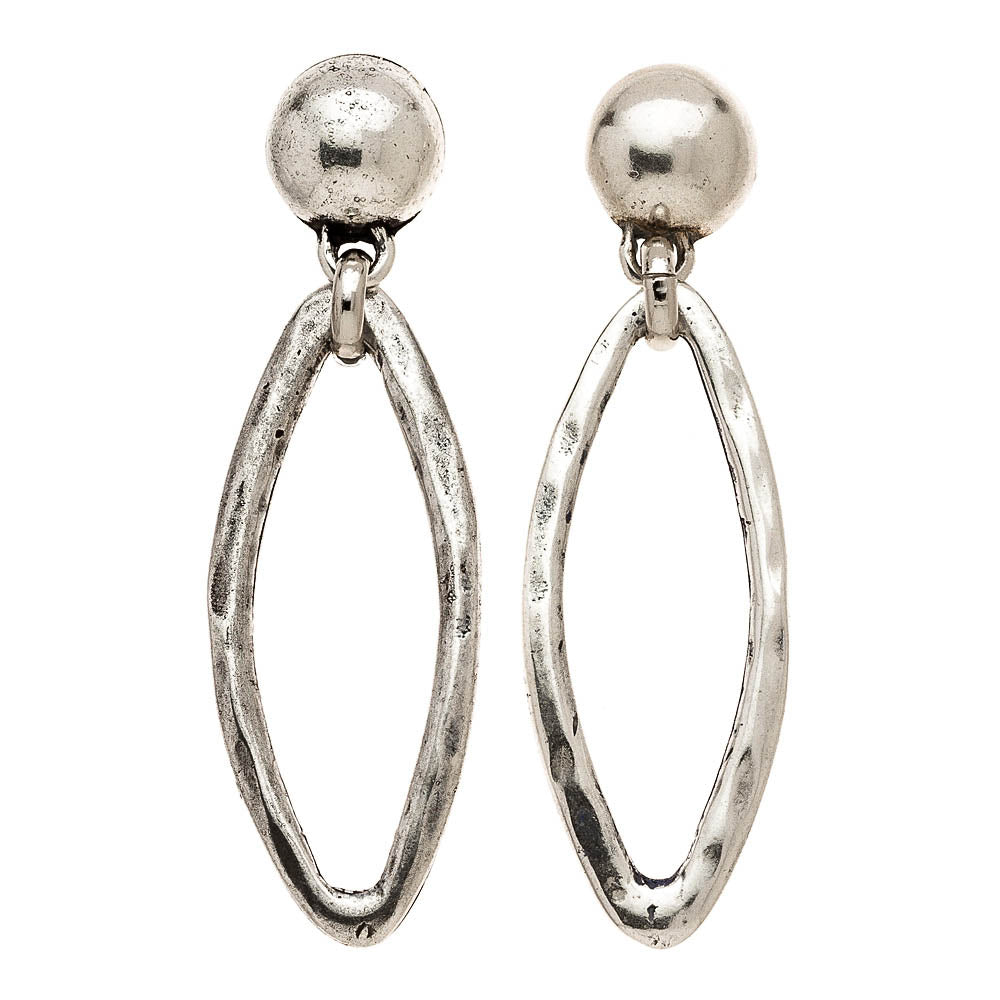 Open Oval Post Earrings