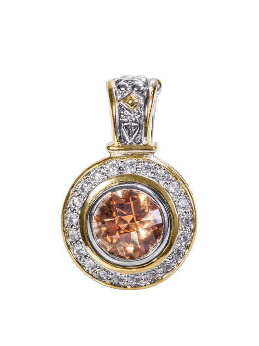 Nouveau Pave Accented Round Enhancer by John Medeiros