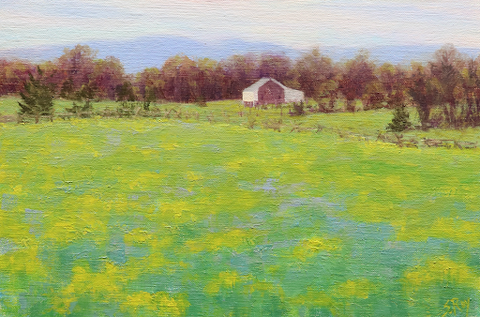 McPherson Barn, Spring by Simonne Roy