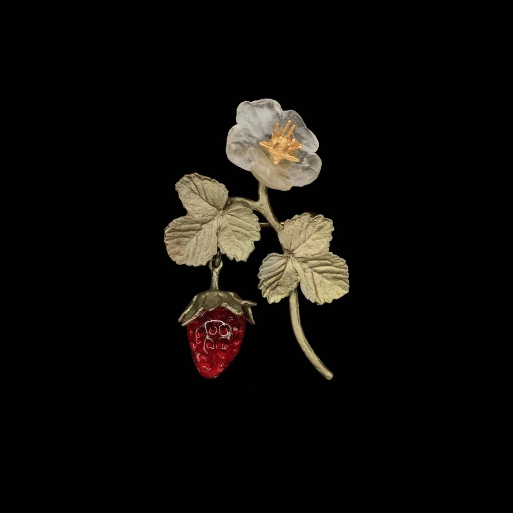 Strawberry Brooch by Michael Michaud