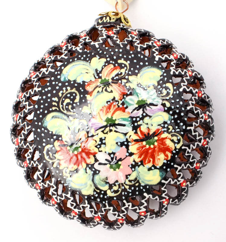 Wildflower Waltz Large Cut Out Ceramic Ornament