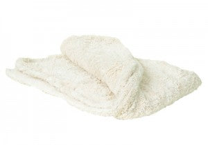 Cuddly Ivory Luxury Faux Fur Throw 58"x45"