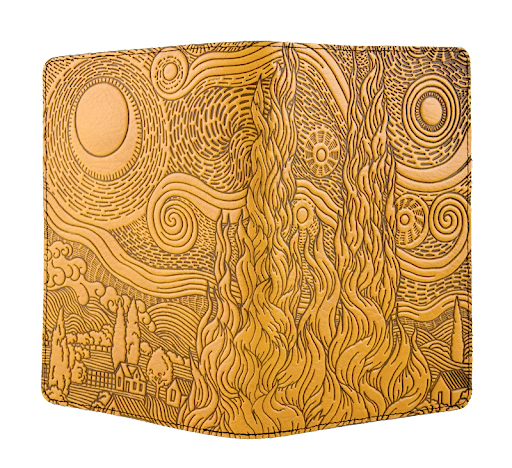 Mini Portfolio - Van Gogh Sky in Marigold