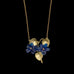 Wild Violets 16" Adjustable Double Flower Pendant by Michael Michaud