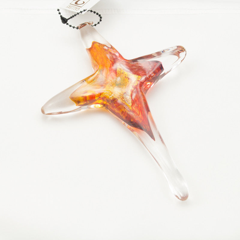Small Cross in Amber
